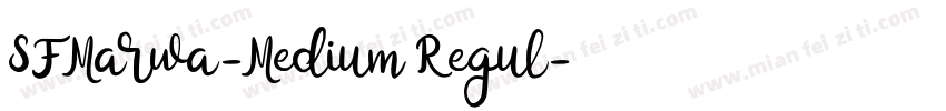 SFMarwa-Medium Regul字体转换